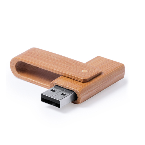 USB van bamboe hout | Eco geschenk